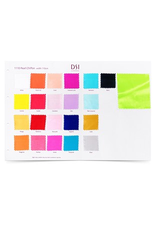 DSI SA/1110 Pearl Chiffon Swatch Card